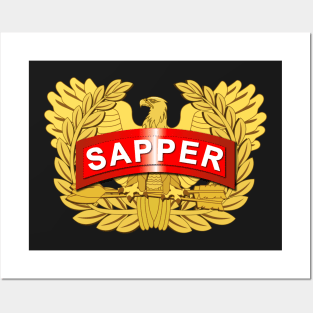 SAPPER Tab w CWO Eng Br Posters and Art